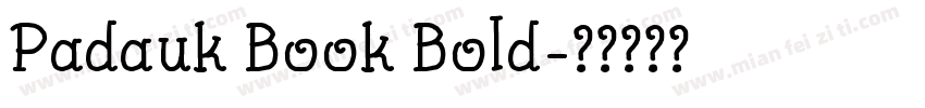Padauk Book Bold字体转换